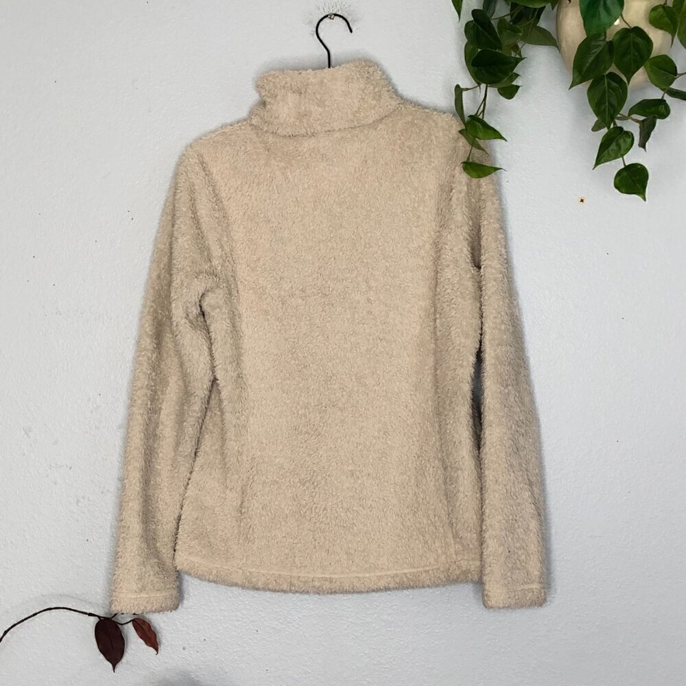 Patagonia Los Gatos Sweater White Fuzzy Small 1/4 Zip Pullover - Picture 5 of 5